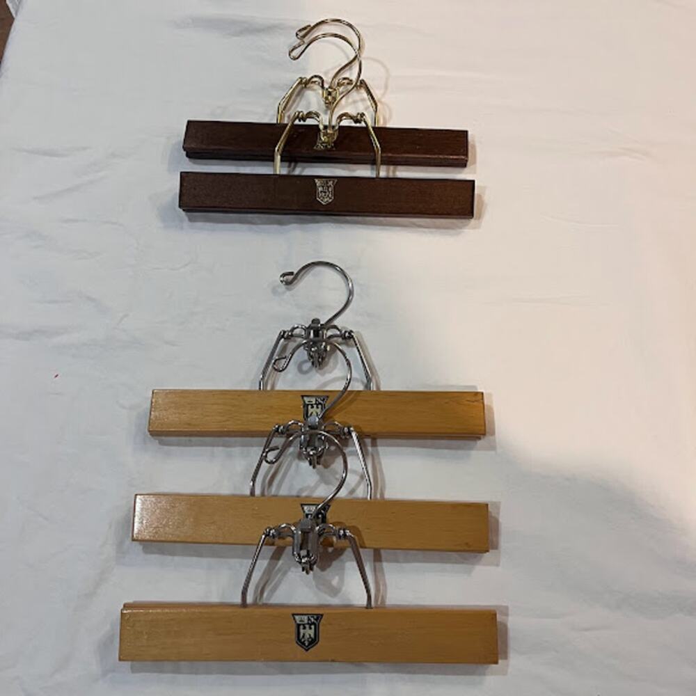 VTG Royal German 10.25" Wood Hangers Set of 5